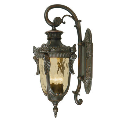 Philadelphia 3 Light Large Down Wall Lantern - Old Bronze - Clicklights Shop