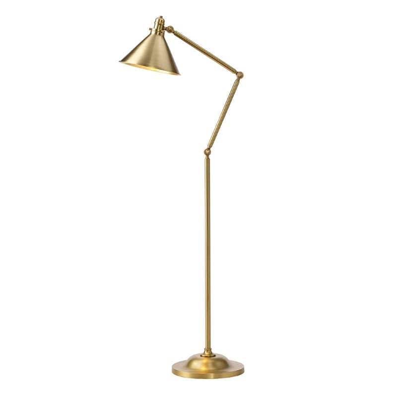 Provence 1 Light Floor Lamp - Aged Brass - Clicklights Shop