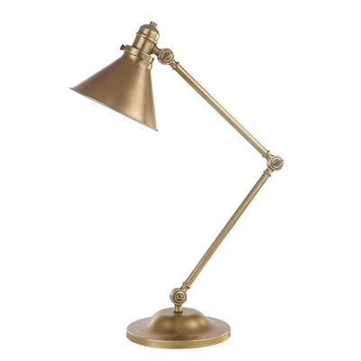 Provence 1 Light Table Lamp - Aged Brass - Clicklights Shop