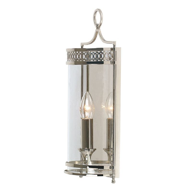 Guildhall Wall Light - Polished Nickel - Clicklights Shop