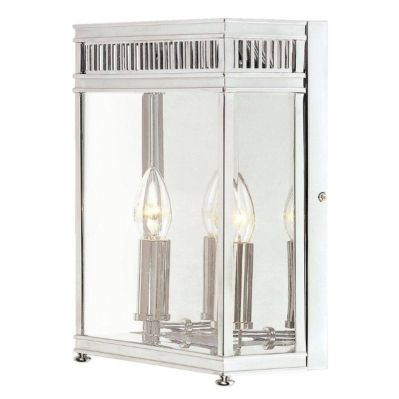 Holborn 2 Light Half Lantern Medium - Polished Chrome - Clicklights Shop