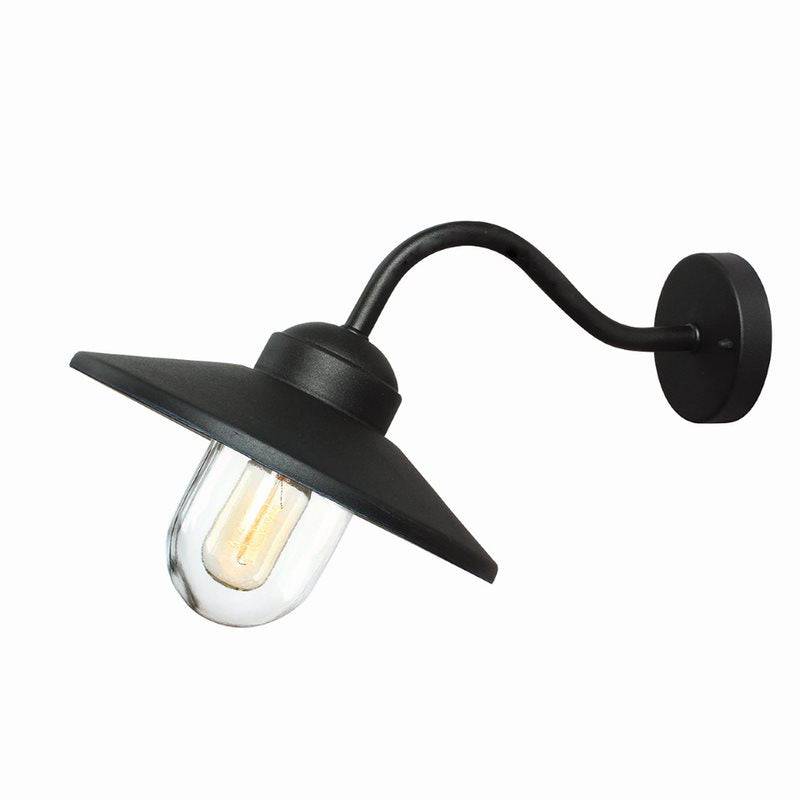 Klampenborg 1 Light Wall Lantern - Black - Clicklights Shop