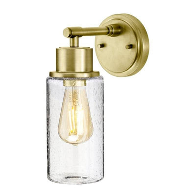 Morvah 1 Light Wall Light - Brushed Brass - Clicklights Shop