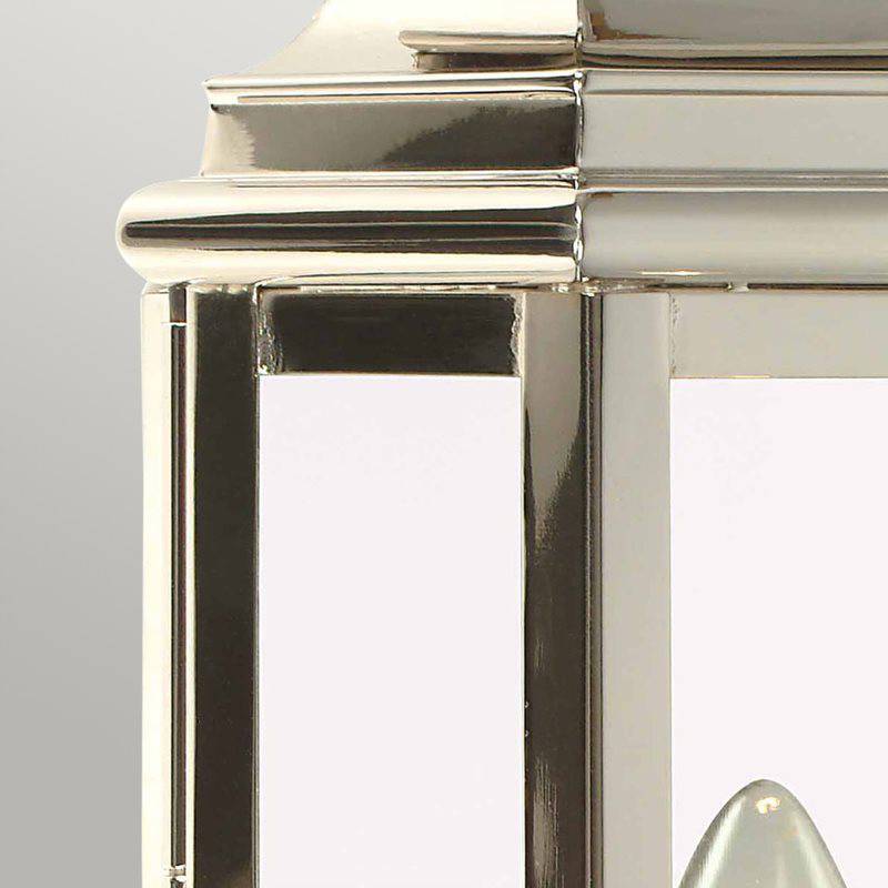 St Martins 1 Light Wall Lantern - Polished Nickel - Clicklights Shop