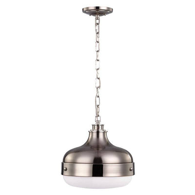 Cadence 2 Light Pendant - Polished Nickel/Brushed Steel - Clicklights Shop