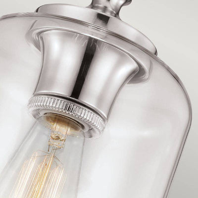 Hounslow 1 Light Mini Pendant Polished Nickel - Clicklights Shop