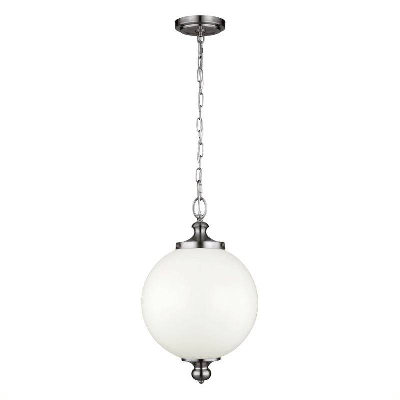 Parkman 1 Light Large Pendant - Polished Nickel - Clicklights Shop