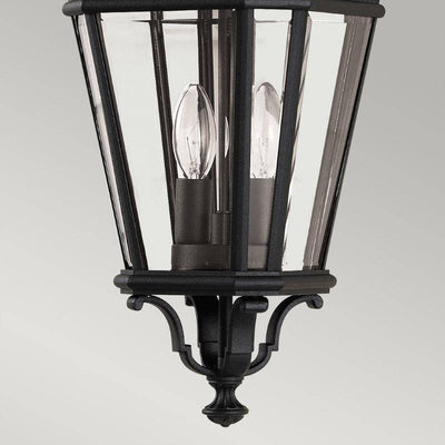 Cotswold Lane 2 Light Medium Chain Lantern - Black - Clicklights Shop