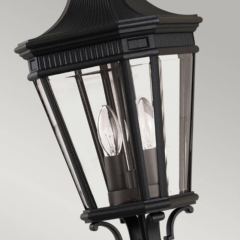 Cotswold Lane 2 Light Medium Chain Lantern - Black - Clicklights Shop