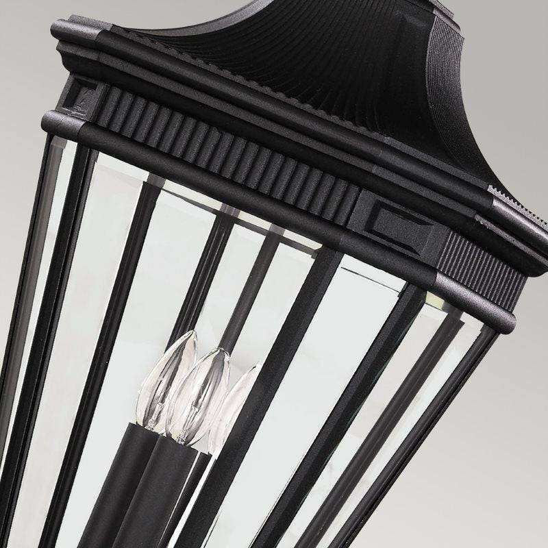 Cotswold Lane 3 Light Large Chain Lantern - Black - Clicklights Shop