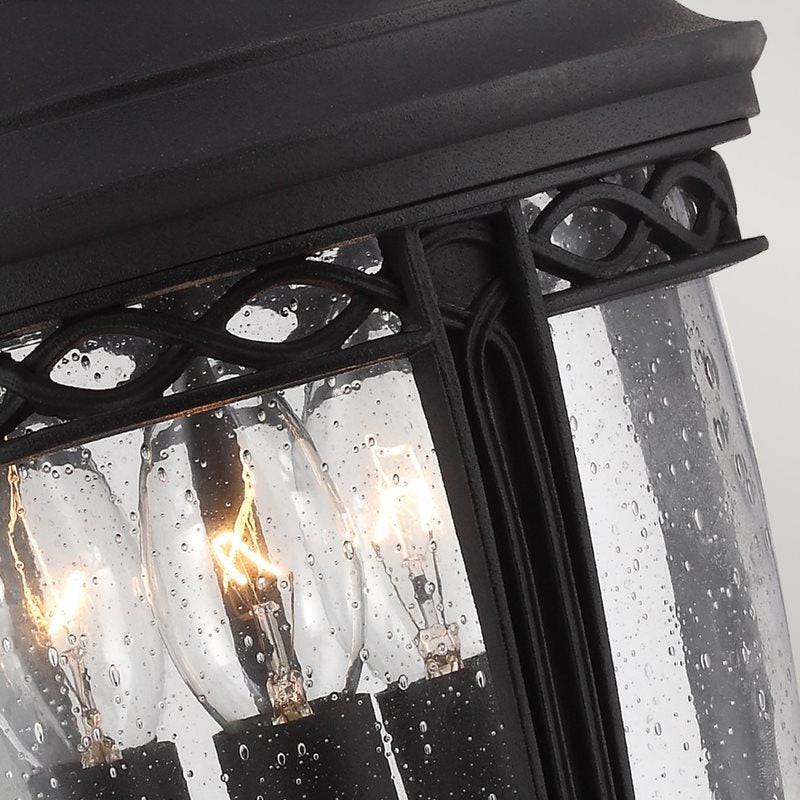 English Bridle 3 Light Medium Chain Lantern - Black - Clicklights Shop