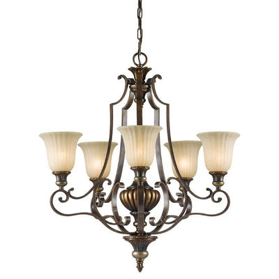 Kelham Hall 5 Light Up Light Chandelier - Clicklights Shop