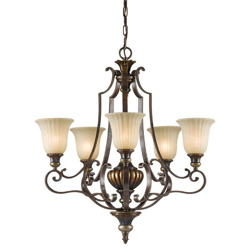 Kelham Hall 5 Light Up Light Chandelier - Clicklights Shop