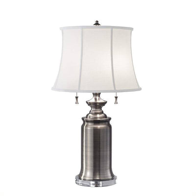 Stateroom 2 Light Table Lamp - Antique Nickel - Clicklights Shop