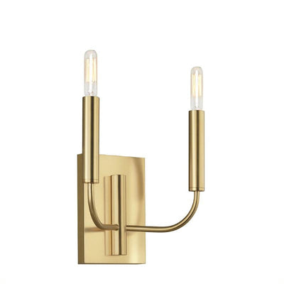 Brianna 2 Light Wall Light - Burnished Brass - Clicklights Shop