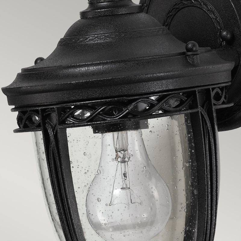 English Bridle 1 Light Small Wall Lantern - Black - Clicklights Shop