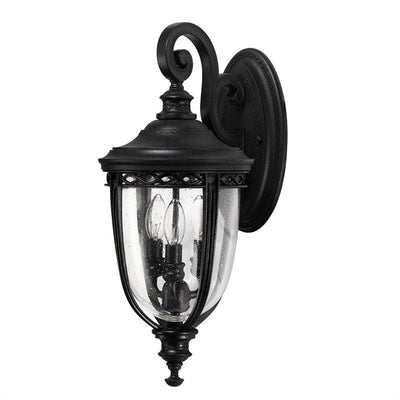 English Bridle 3 Light Medium Wall Lantern - Black - Clicklights Shop