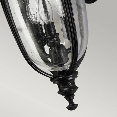 English Bridle 3 Light Medium Wall Lantern - Black - Clicklights Shop