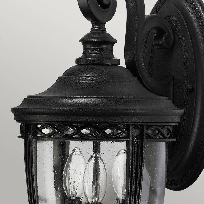 English Bridle 3 Light Medium Wall Lantern - Black - Clicklights Shop