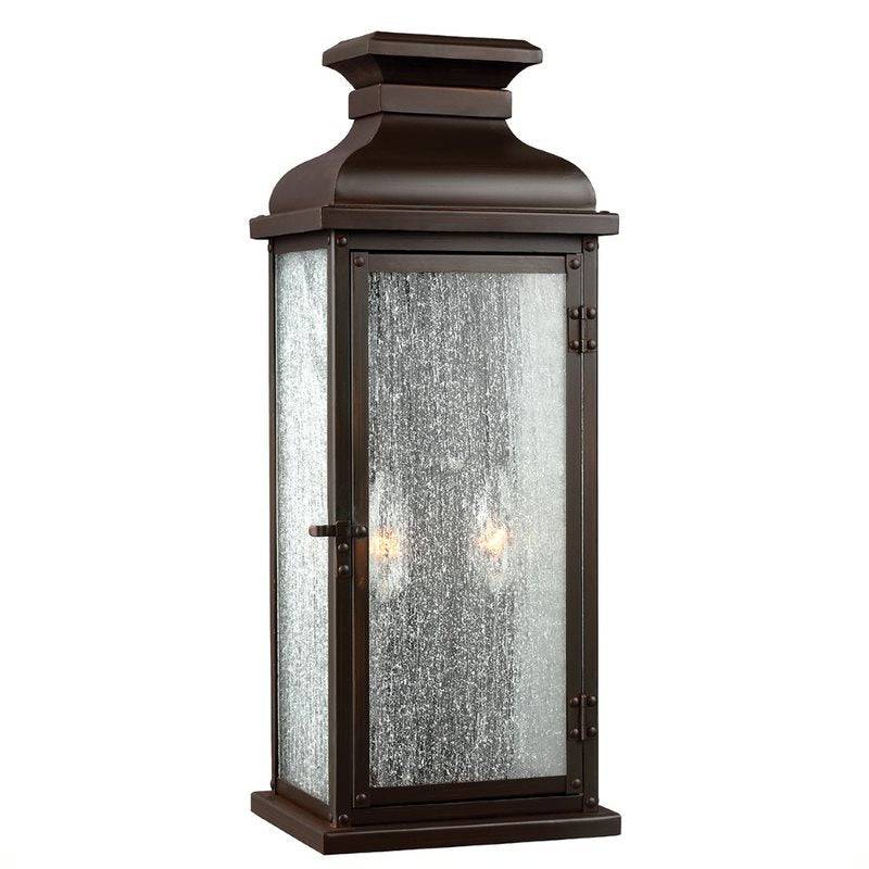 Pediment 2 Light Medium Wall Lantern - Clicklights Shop