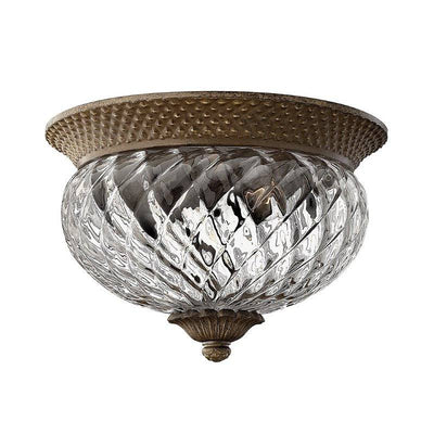 Plantation 2 Light Small Flush - Pearl Bronze - Clicklights Shop