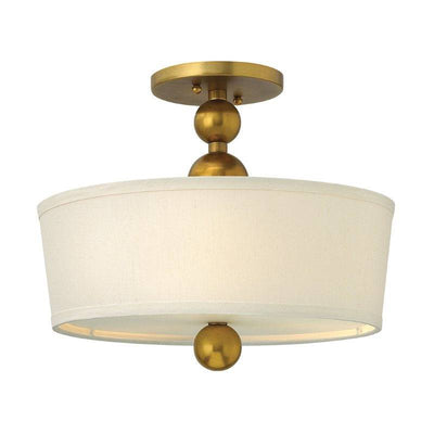 Zelda 3 Light Semi-Flush - Vintage Brass - Clicklights Shop