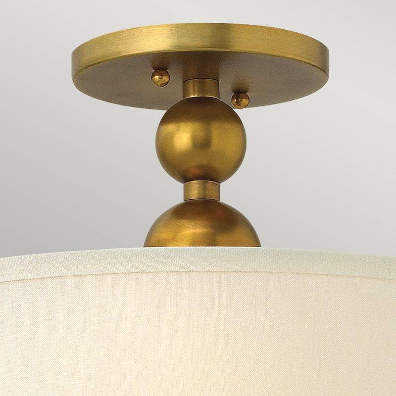Zelda 3 Light Semi-Flush - Vintage Brass - Clicklights Shop