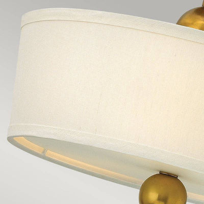Zelda 3 Light Semi-Flush - Vintage Brass - Clicklights Shop