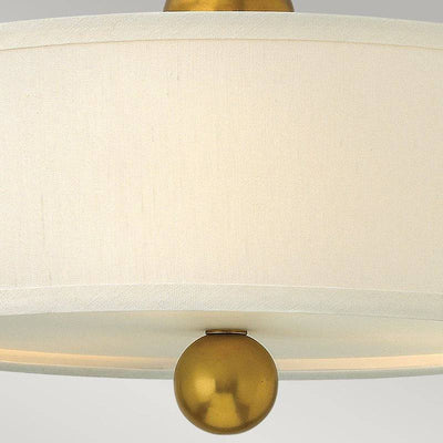 Zelda 3 Light Semi-Flush - Vintage Brass - Clicklights Shop