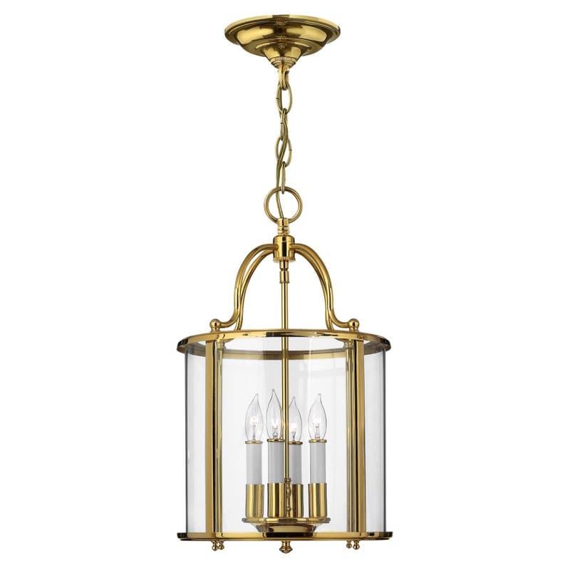 Gentry 4 Light Medium Pendant - Polished Brass - Clicklights Shop