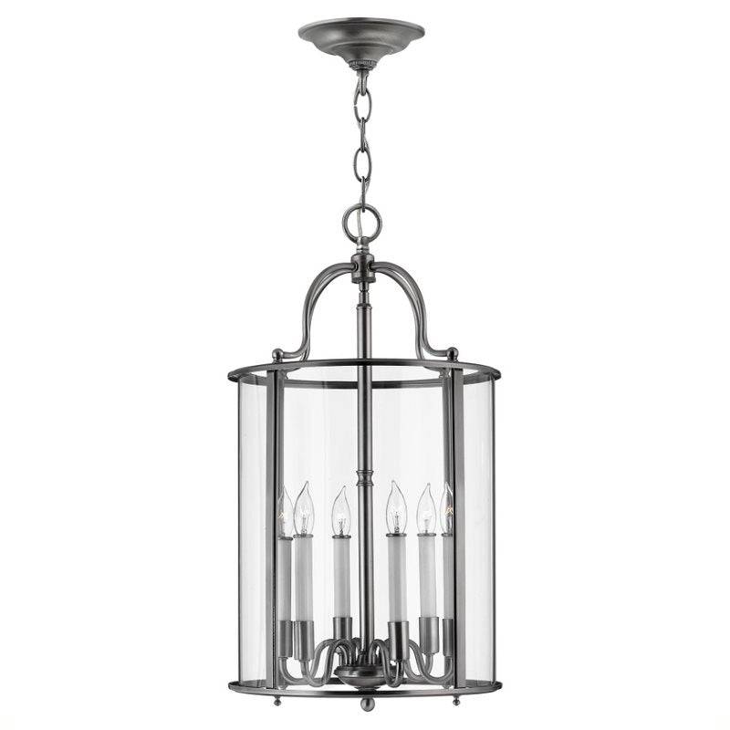 Gentry 6 Light Large Pendant - Pewter - Clicklights Shop