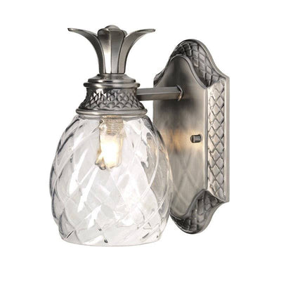 Plantation 1 Light Wall Light - Polished Antique Nickel - Clicklights Shop