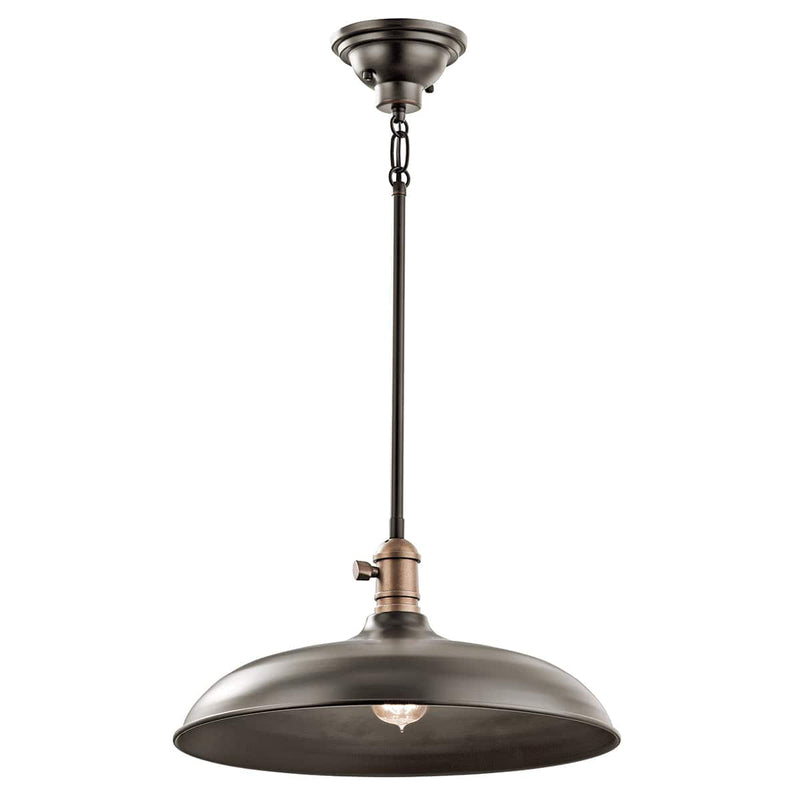 Cobson 1 Light Pendant/Semi Flush – Olde Bronze - Clicklights Shop