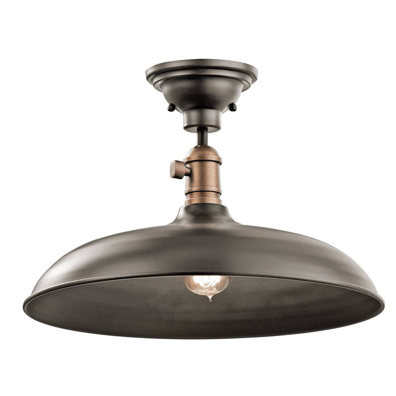 Cobson 1 Light Pendant/Semi Flush – Olde Bronze - Clicklights Shop