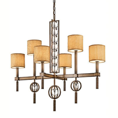 Celestial 6 Light Rectangular Chandelier - Clicklights Shop