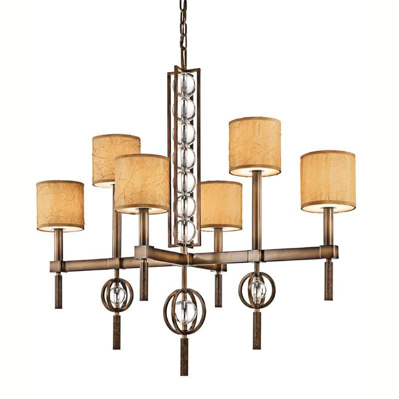 Celestial 6 Light Rectangular Chandelier - Clicklights Shop