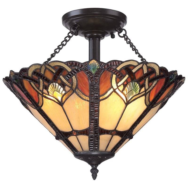 Cambridge 2 Light Large Semi Flush Mount - Clicklights Shop