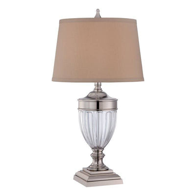 Dennison 1 Light Table Lamp - Polished Nickel - Clicklights Shop