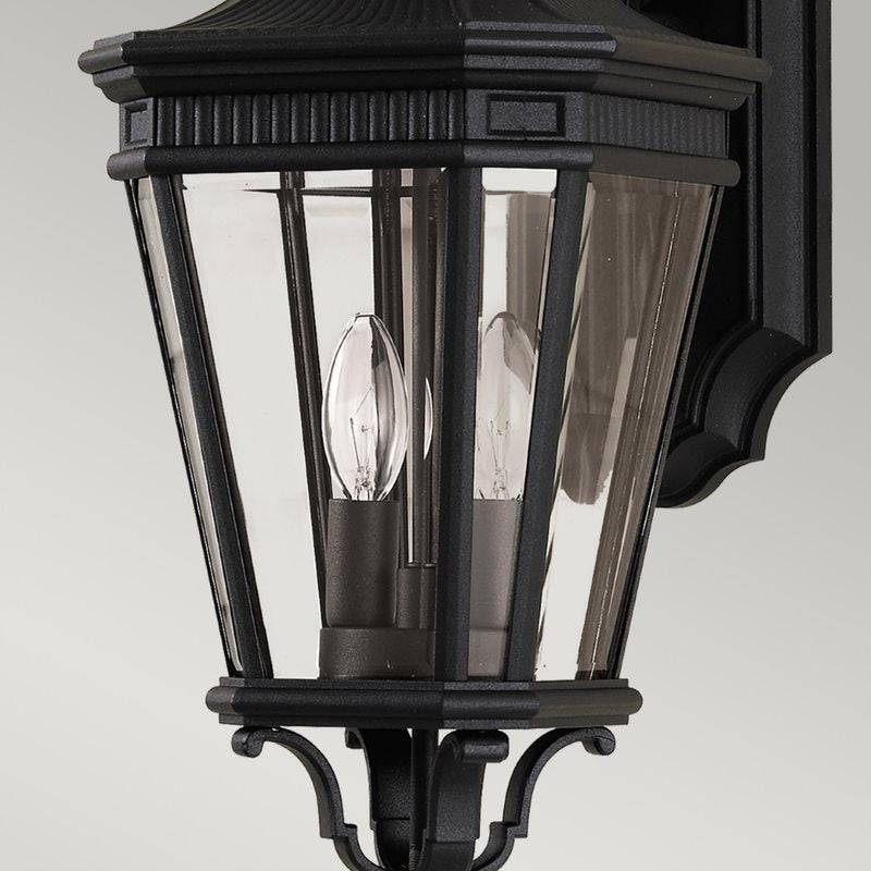 Cotswold Lane 2 Light Medium Wall Lantern - Black - Clicklights Shop